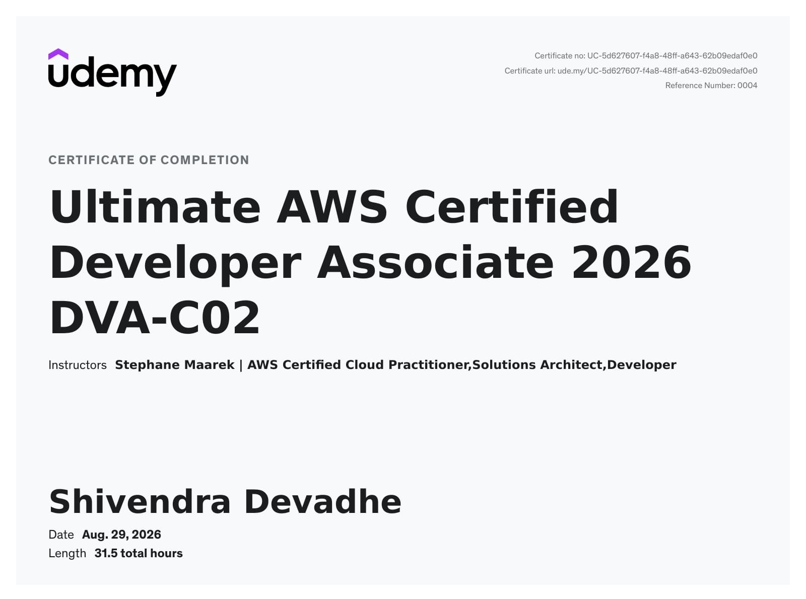 Ultimate AWS Certified Developer Associate